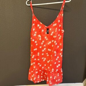 Hurley Red Star Print Women's Dress